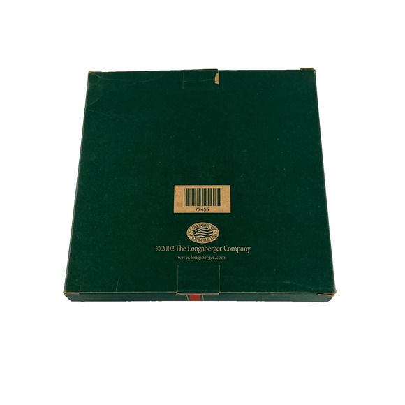 Vintage 2002 Longaberger 4 Pewter Basket Ornaments #77456 New - Picture 3 of 3